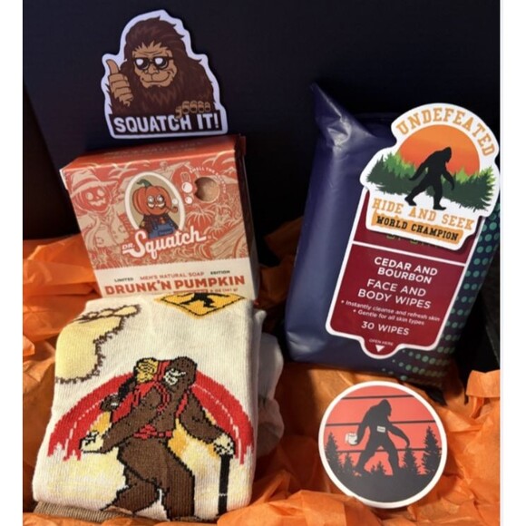 Dr. Squatch- Bigfoot Gift Box Bundle – “Not a Savage” Boo Box Socks-Halloween - Picture 3 of 6